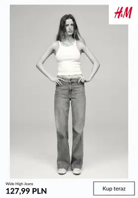 H&M - gazetka promocyjna Damskie JEANSY od środy 11.02  - strona 10