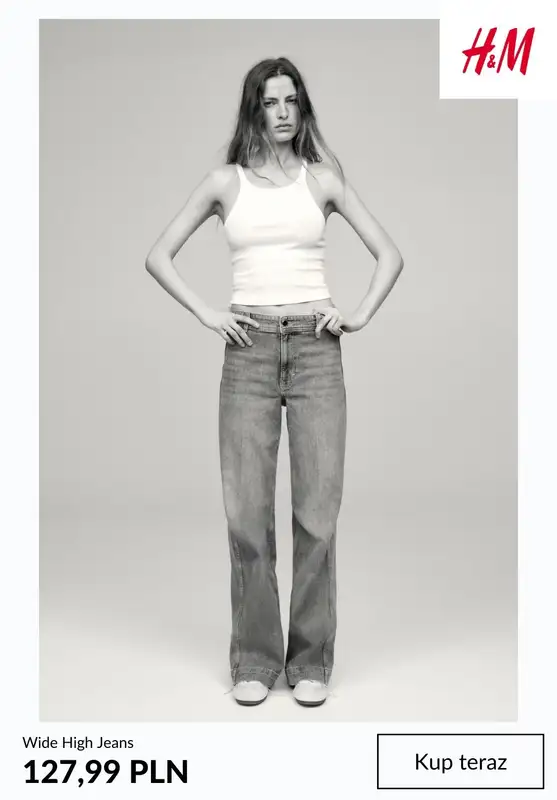 H&M - gazetka promocyjna Damskie JEANSY od środy 11.02  - strona 10