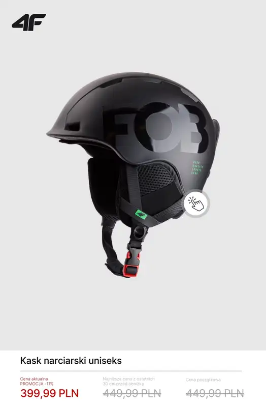 4F - gazetka promocyjna Akcesoria narciarskie od środy 11.02  - strona 5