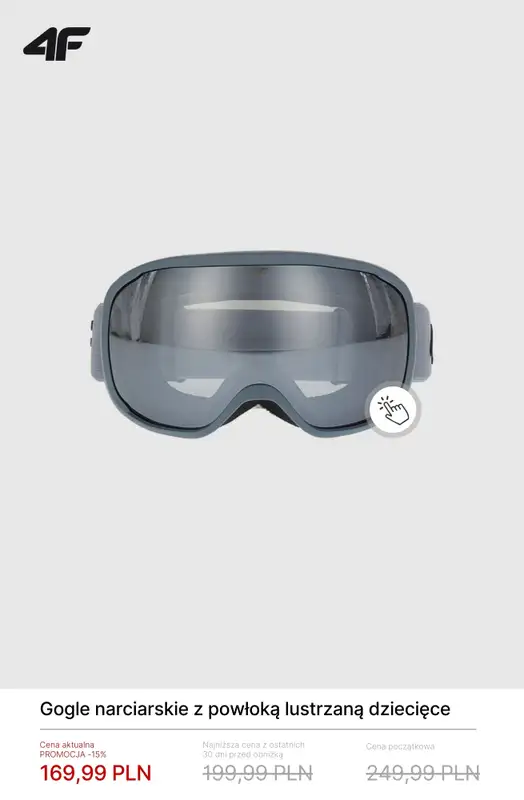 4F - gazetka promocyjna Akcesoria narciarskie od środy 11.02  - strona 11