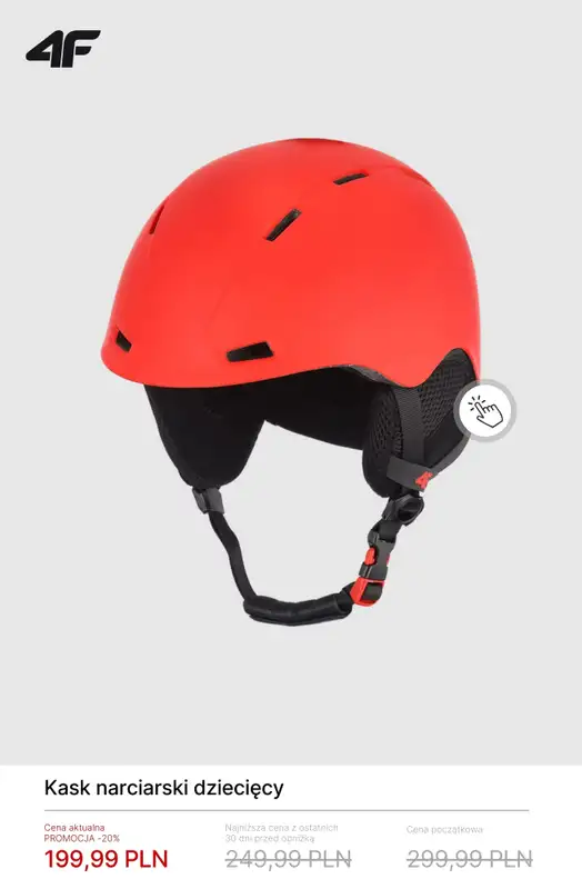 4F - gazetka promocyjna Akcesoria narciarskie od środy 11.02  - strona 10