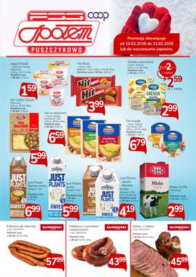 Społem - Blisko i Korzystnie - gazetka promocyjna Plakaty promocyjne PSS Puszczykowo od środy 11.02 do soboty 21.02