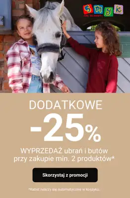 Smyk - gazetka promocyjna Dodatkowe -25% na ubrania i buty od środy 11.02 do poniedziałku 16.02