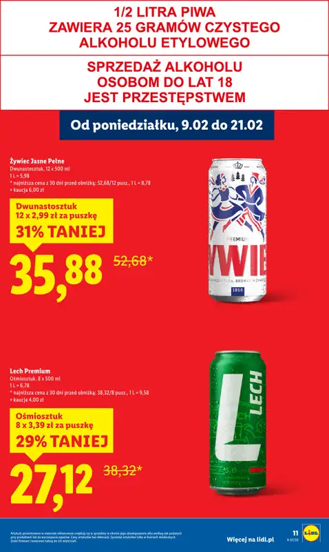 Lidl - gazetka promocyjna Oferta od poniedziałku od poniedziałku 09.02 do środy 11.02 - strona 11