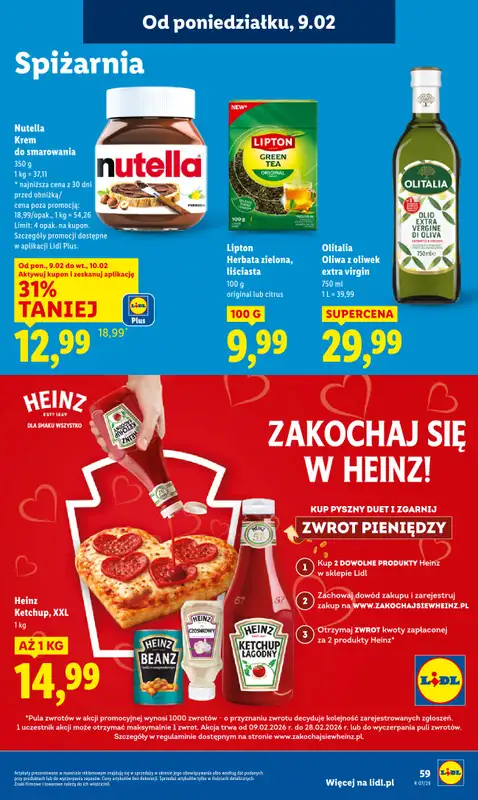 Lidl - gazetka promocyjna Oferta od poniedziałku od poniedziałku 09.02 do środy 11.02 - strona 59