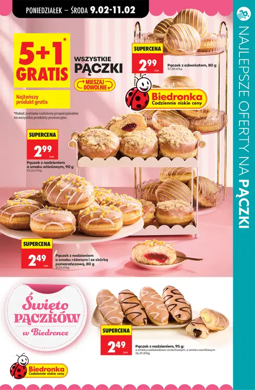 BEST SALE - gazetka promocyjna Najlepsze oferty na PĄCZKI! od środy 11.02 do czwartku 12.02 - strona 5