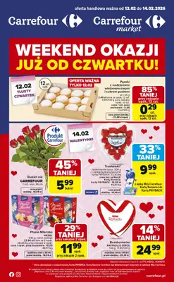 Carrefour Market - gazetka promocyjna Gazetka Weekend promek już od czwartku od czwartku 12.02 do soboty 14.02
