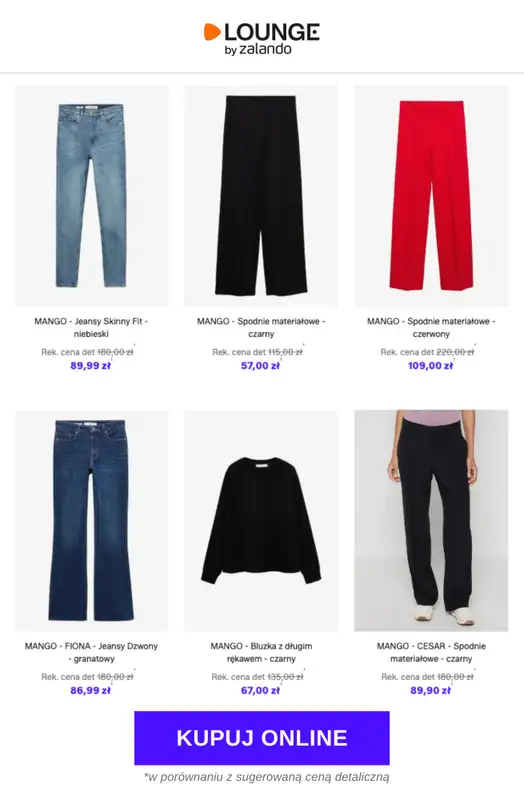Lounge by Zalando - gazetka promocyjna Do -60% MANGO od środy 11.02 do soboty 14.02 - strona 6