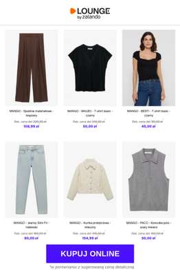 MANGO - Spodnie materiałowe - brązowy