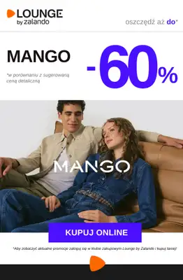 Lounge by Zalando - gazetka promocyjna Do -60% MANGO od środy 11.02 do soboty 14.02