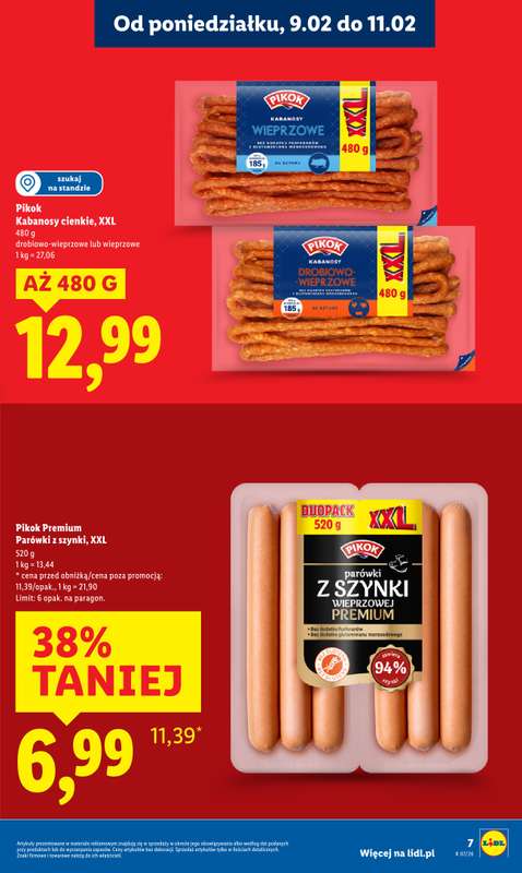 Lidl - gazetka promocyjna Oferta od poniedziałku od poniedziałku 09.02 do środy 11.02 - strona 7