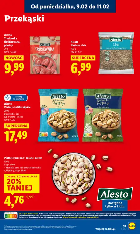 Lidl - gazetka promocyjna Oferta od poniedziałku od poniedziałku 09.02 do środy 11.02 - strona 57