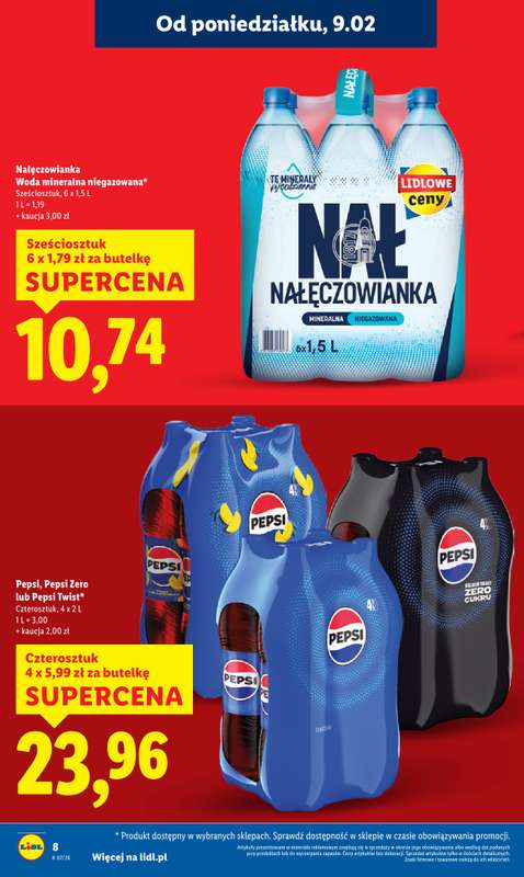 Lidl - gazetka promocyjna Oferta od poniedziałku od poniedziałku 09.02 do środy 11.02 - strona 8