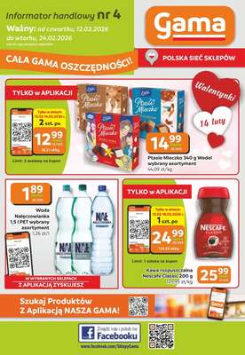 Gama - gazetka promocyjna Gazetka od czwartku 12.02 do wtorku 24.02