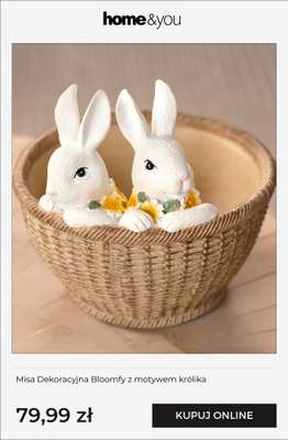 Misa Dekoracyjna Bloomfy z motywem królika