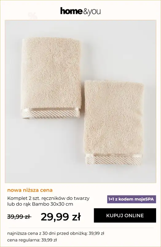 home&you - gazetka promocyjna 1+1 na ręczniki BAMBO od środy 11.02 do wtorku 17.02 - strona 4