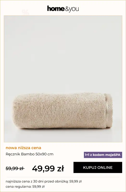 home&you - gazetka promocyjna 1+1 na ręczniki BAMBO od środy 11.02 do wtorku 17.02 - strona 8