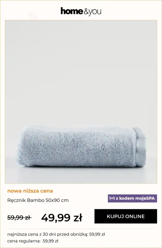 home&you - gazetka promocyjna 1+1 na ręczniki BAMBO od środy 11.02 do wtorku 17.02 - strona 2