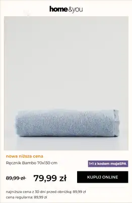 home&you - gazetka promocyjna 1+1 na ręczniki BAMBO od środy 11.02 do wtorku 17.02 - strona 9