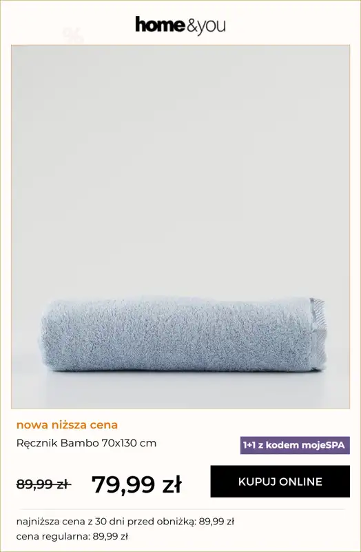 home&you - gazetka promocyjna 1+1 na ręczniki BAMBO od środy 11.02 do wtorku 17.02 - strona 9