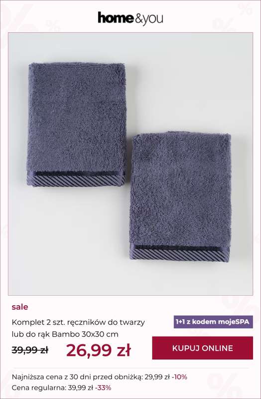 home&you - gazetka promocyjna 1+1 na ręczniki BAMBO od środy 11.02 do wtorku 17.02 - strona 6