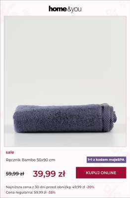 home&you - gazetka promocyjna 1+1 na ręczniki BAMBO od środy 11.02 do wtorku 17.02 - strona 7