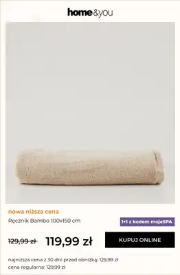 home&you - gazetka promocyjna 1+1 na ręczniki BAMBO od środy 11.02 do wtorku 17.02 - strona 5