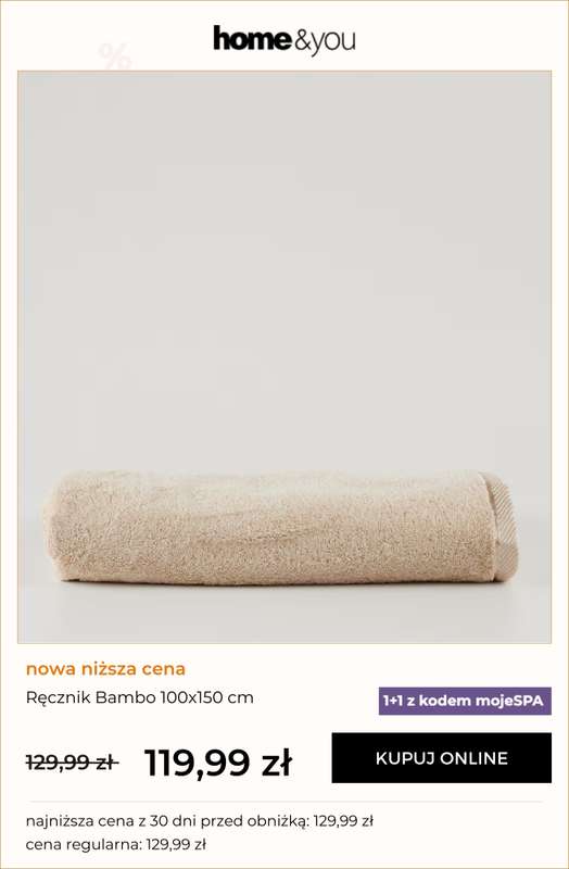 home&you - gazetka promocyjna 1+1 na ręczniki BAMBO od środy 11.02 do wtorku 17.02 - strona 5