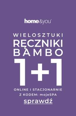 home&you - gazetka promocyjna 1+1 na ręczniki BAMBO od środy 11.02 do wtorku 17.02