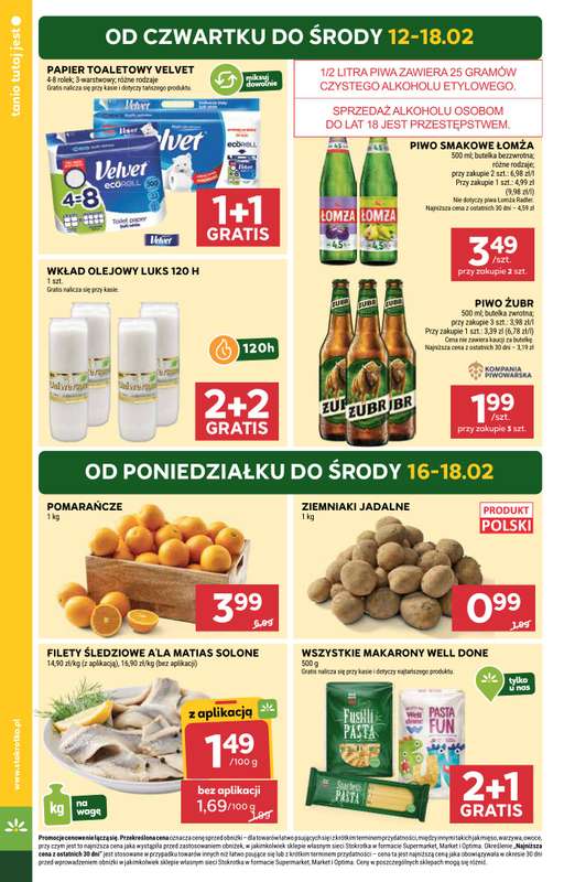 Stokrotka - gazetka promocyjna Gazetka Supermarket od czwartku 12.02 do środy 18.02 - strona 4