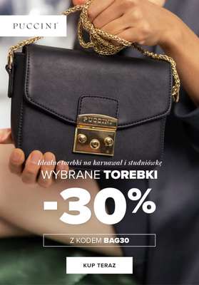 BEST SALE - gazetka promocyjna Puccini | -30% na wybrane torebki od środy 11.02 do poniedziałku 16.02