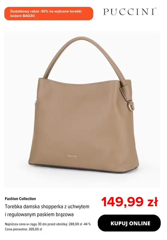 BEST SALE - gazetka promocyjna Puccini | -30% na wybrane torebki od środy 11.02 do poniedziałku 16.02 - strona 10