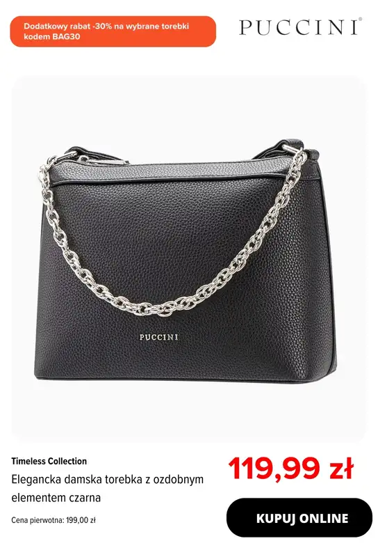 BEST SALE - gazetka promocyjna Puccini | -30% na wybrane torebki od środy 11.02 do poniedziałku 16.02 - strona 7