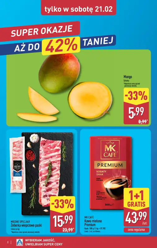 Aldi - gazetka promocyjna Weekend super cen w Aldi! od czwartku 19.02 do soboty 21.02 - strona 2