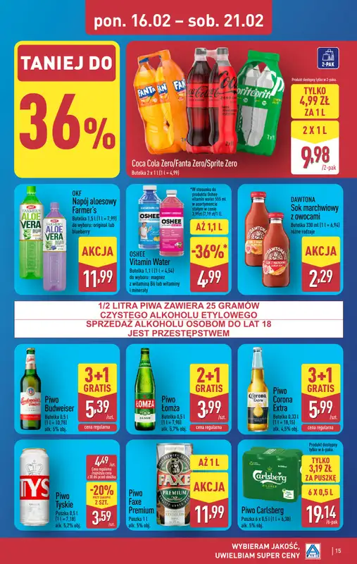 Aldi - gazetka promocyjna Pełny katalog! od poniedziałku 16.02 do soboty 21.02 - strona 15