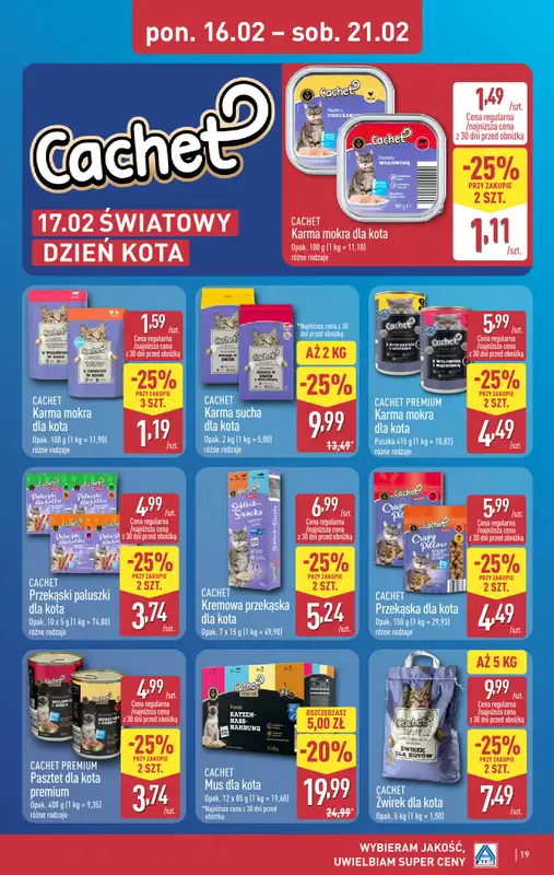 Aldi - gazetka promocyjna Pełny katalog! od poniedziałku 16.02 do soboty 21.02 - strona 19