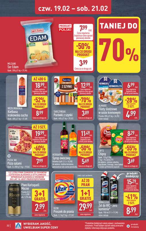 Aldi - gazetka promocyjna Pełny katalog! od poniedziałku 16.02 do soboty 21.02 - strona 32
