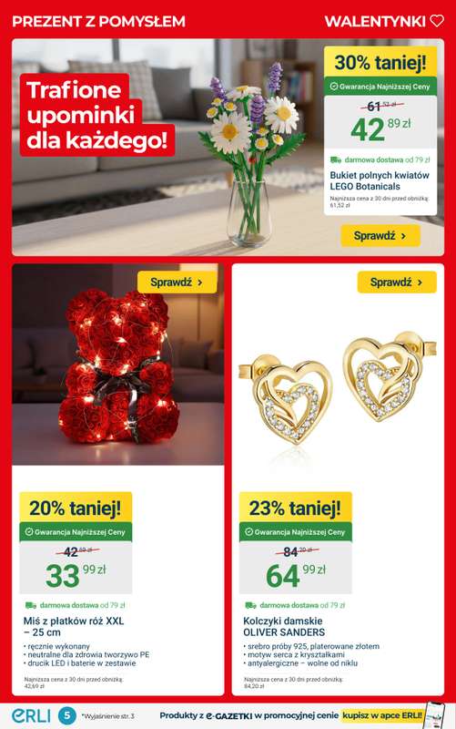 ERLI - gazetka promocyjna Prezenty last minute - najlepsze okazje nie tylko na Walentynki! od środy 11.02 do niedzieli 15.02 - strona 5