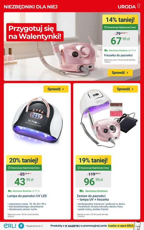 ERLI - gazetka promocyjna Prezenty last minute - najlepsze okazje nie tylko na Walentynki! od środy 11.02 do niedzieli 15.02 - strona 8