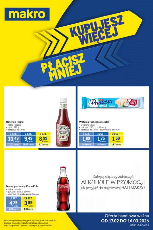Makro - gazetka promocyjna Kupujesz więcej płacisz mniej od wtorku 17.02 do poniedziałku 16.03