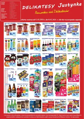 Delikatesy Justynka - gazetka promocyjna Gazetka od czwartku 12.02 do środy 18.02 - strona 3