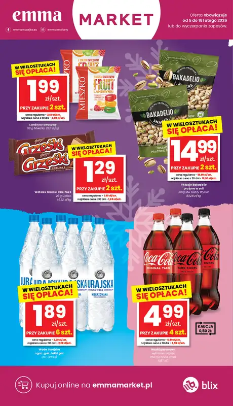 emma MARKET - gazetka promocyjna Gazetka od czwartku 05.02 do środy 18.02 - strona 5