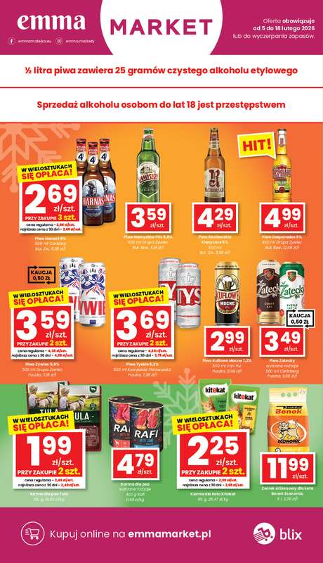 emma MARKET - gazetka promocyjna Gazetka od czwartku 05.02 do środy 18.02 - strona 17