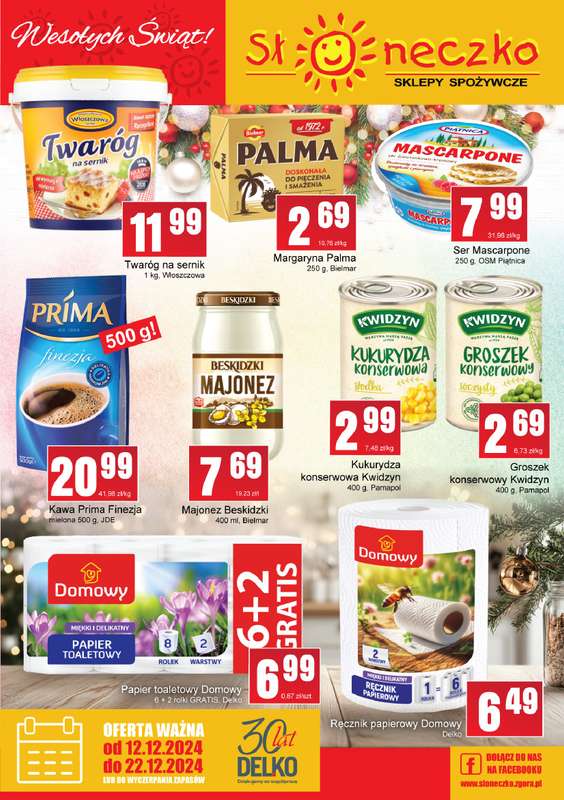 Słoneczko - gazetka promocyjna Gazetka od czwartku 12.02 do niedzieli 22.02