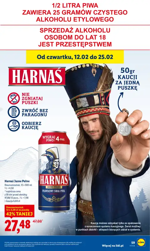 Lidl - gazetka promocyjna Oferta od czwartku od czwartku 12.02 do soboty 14.02 - strona 59