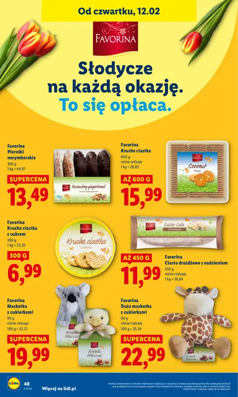 Lidl - gazetka promocyjna Oferta od czwartku od czwartku 12.02 do soboty 14.02 - strona 48