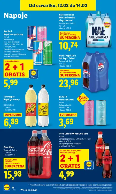 Lidl - gazetka promocyjna Oferta od czwartku od czwartku 12.02 do soboty 14.02 - strona 56