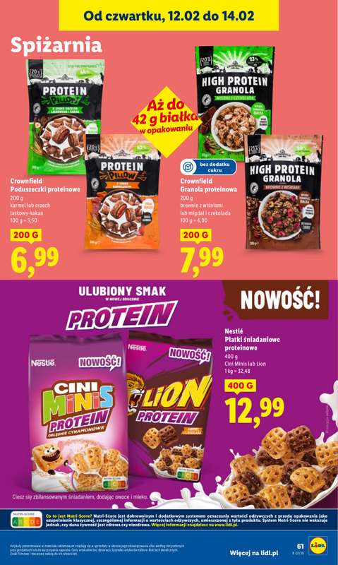 Lidl - gazetka promocyjna Oferta od czwartku od czwartku 12.02 do soboty 14.02 - strona 61