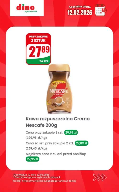 Dino - gazetka promocyjna Specjalna oferta na 12.02.2026 - promocje spoza gazetki od czwartku 12.02 do czwartku 12.02 - strona 6