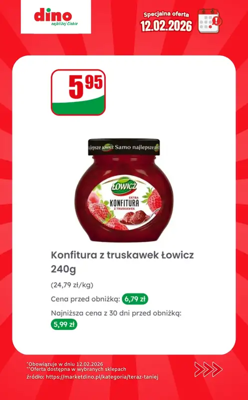 Dino - gazetka promocyjna Specjalna oferta na 12.02.2026 - promocje spoza gazetki od czwartku 12.02 do czwartku 12.02 - strona 8